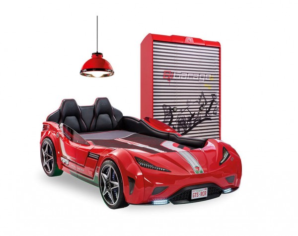 Cilek GTS rot Autobettzimmer mit Kleiderschrank, 2-teilig